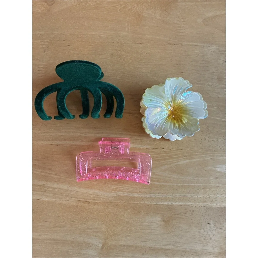 Hair Clips 90s Y2K Lot Of 3
